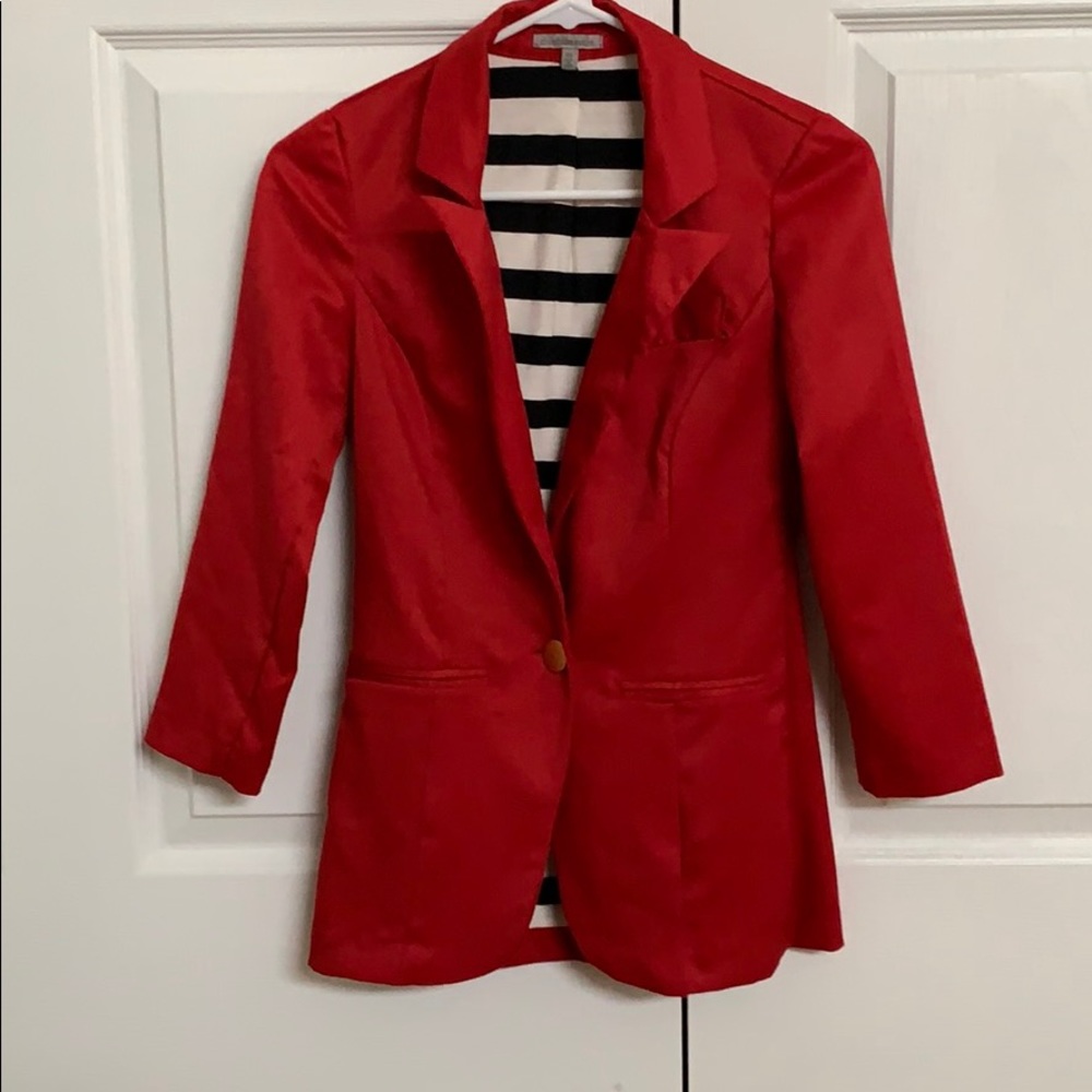 Charlotte Russe Red Blazer